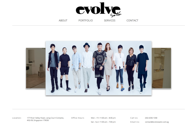 evolvesalon_website